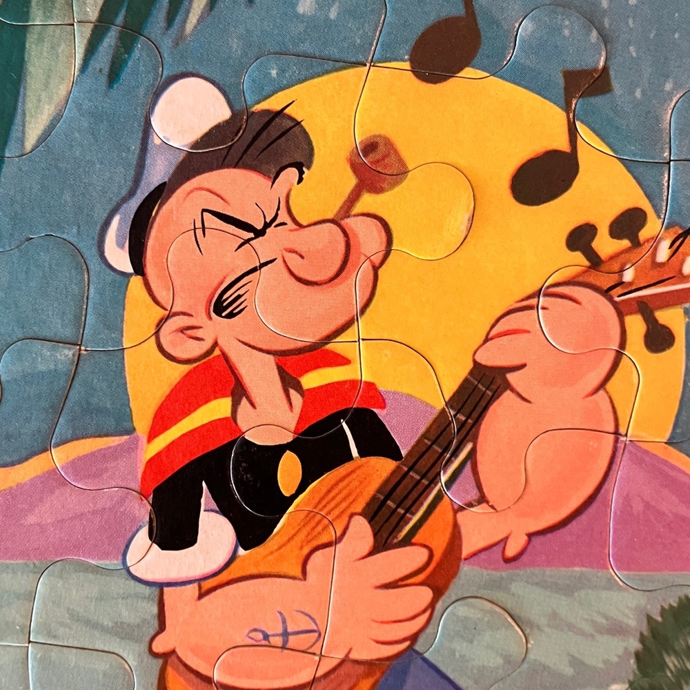 Vintage Popeye Carboard Cartoon Puzzle 11”x14” - Picture 4 of 5